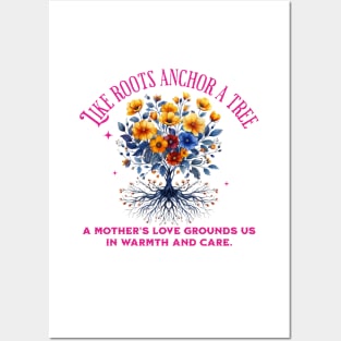 Inspirational Mothers Day Gift | Mothers Love Quote Posters and Art